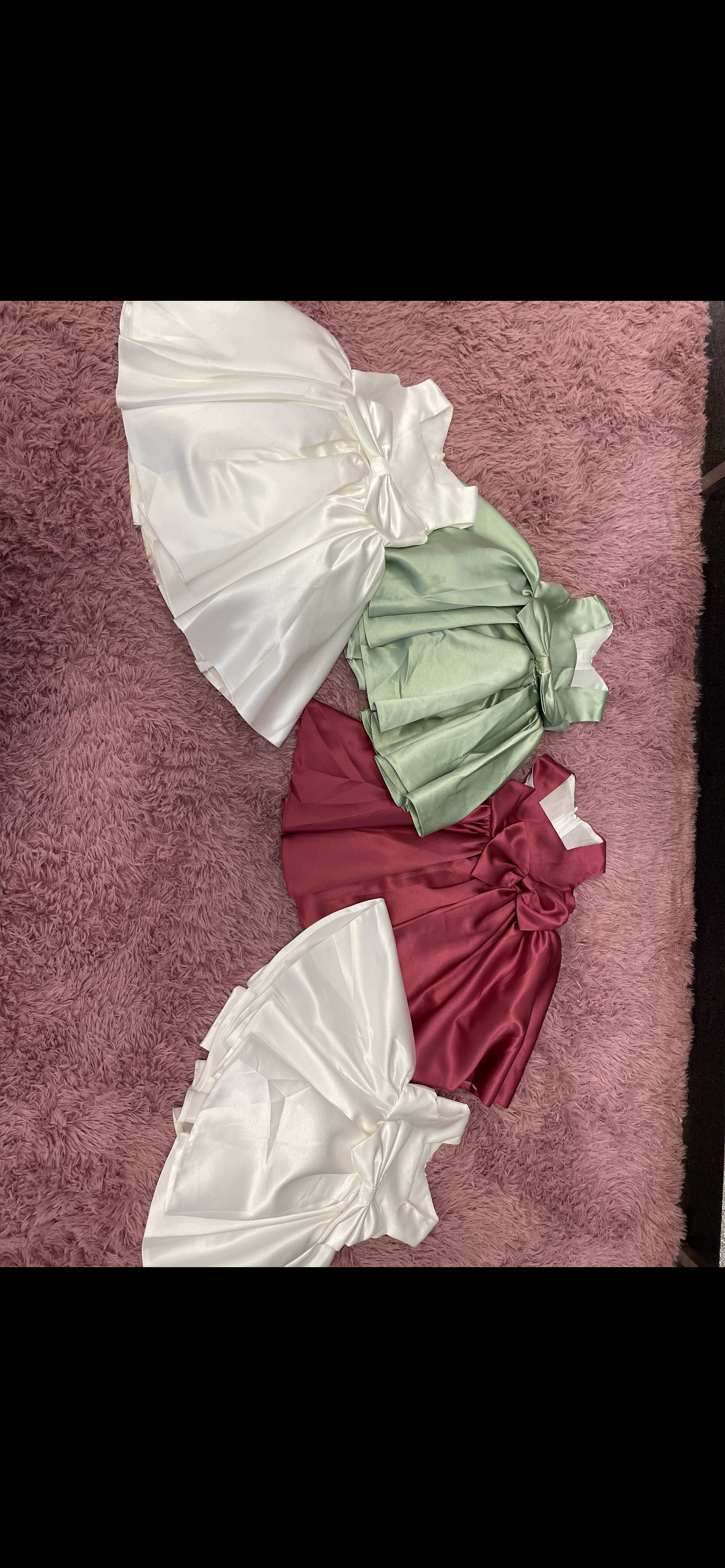 Satin Bow Dress #325