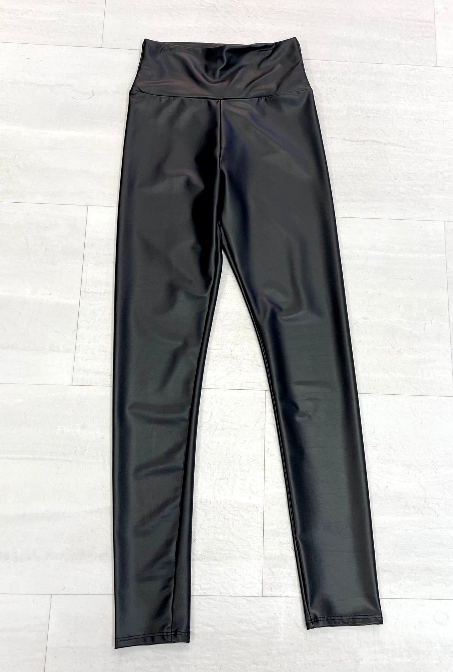 Slip-On Leather Pant