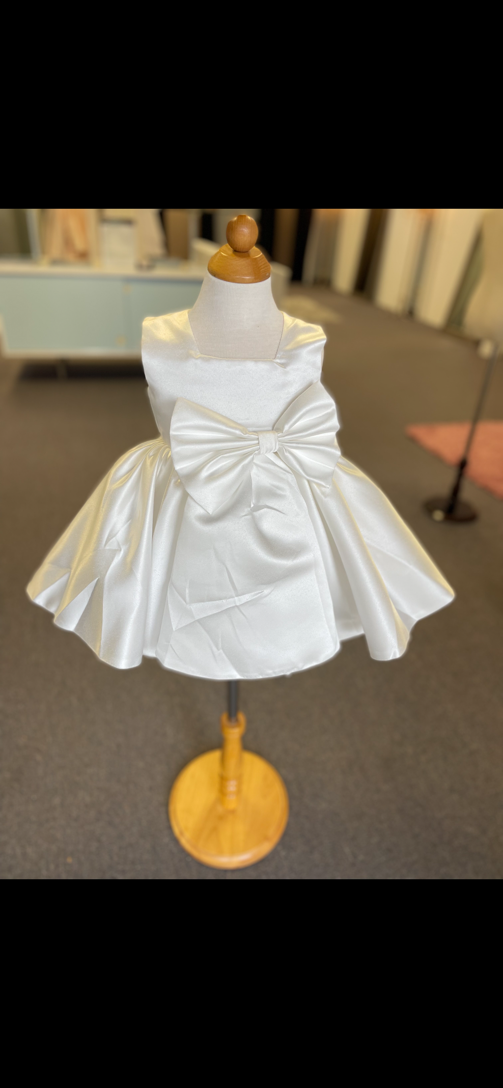 Satin Bow Dress #325