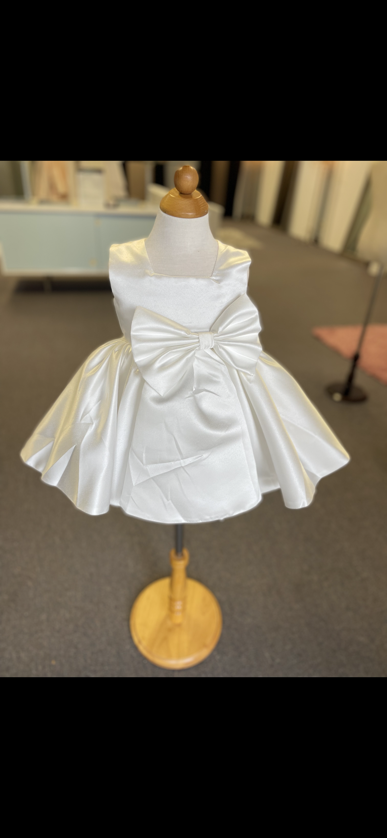 Satin Bow Dress #325